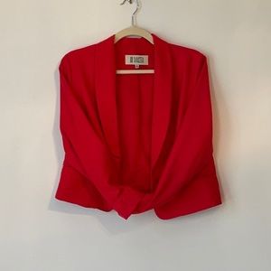 Bright red cropped BB DAKOTA Blazer